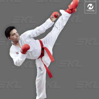 SKL-HimaGi Gold Kumite Uniform- 08 OZ - Image 4