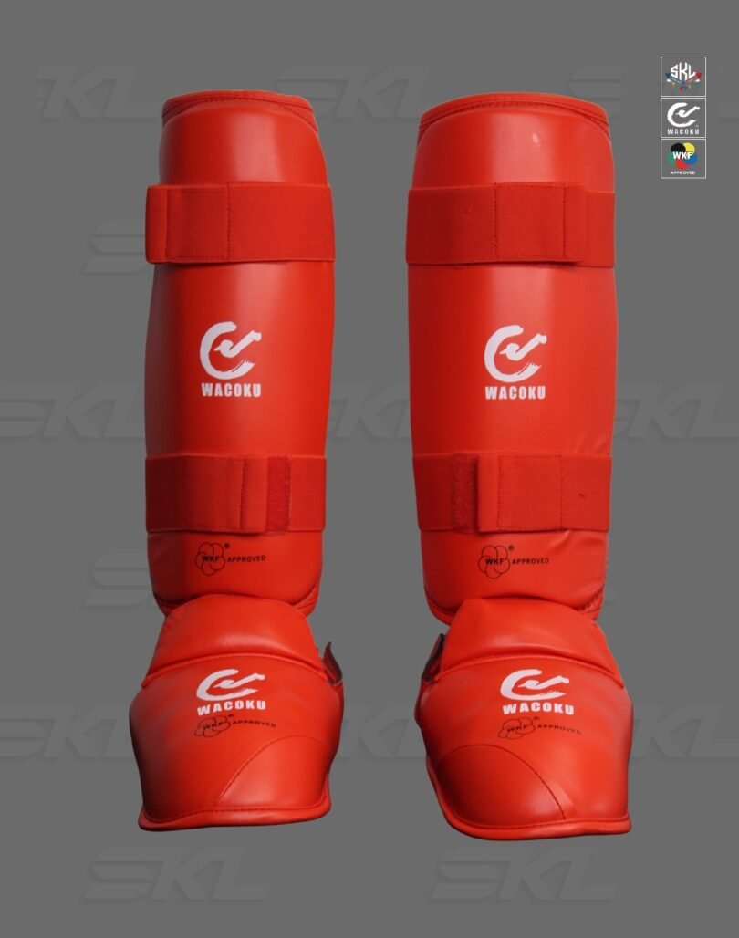 WKF Shin Guard –Red - Image 4